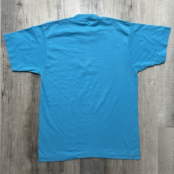 VTG Seattle Underground Tour 90s Blue Sewer Rat Historic Travel T Shirt Unisex M - Picture 2 of 4